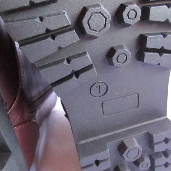 SO REINDEER BROWN COMBAT BOOTS SIZE 7 - Picture 7 of 14